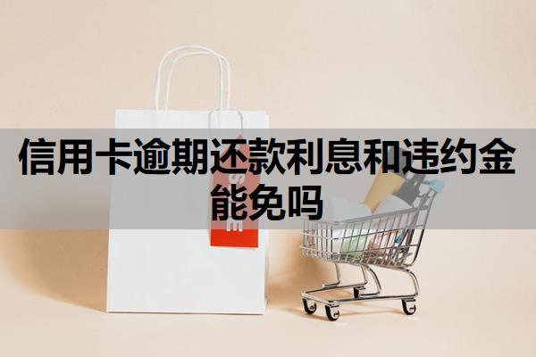 信用卡逾期还款利息和违约金能免吗？申请流程与注意事项